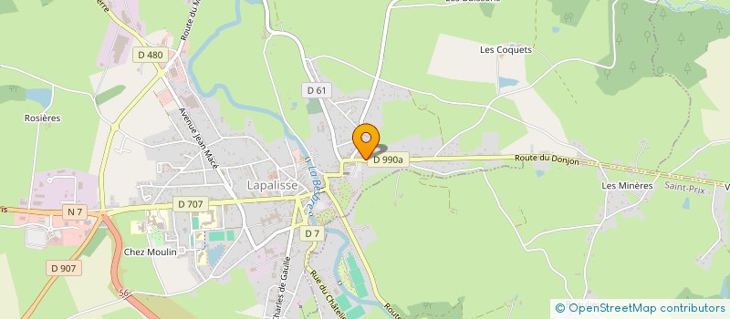 localisation de l'entreprise MADAME STEPHANIE RACHEBOEUF à LAPALISSE