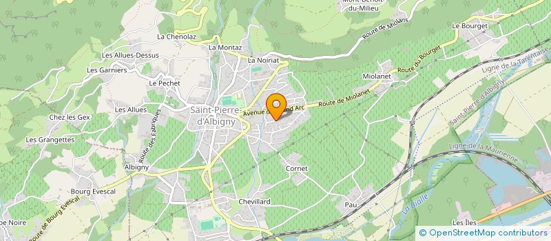 localisation de l'entreprise MADAME STEPHANIE RAILLARD  SAINT-PIERRE-D'ALBIGNY