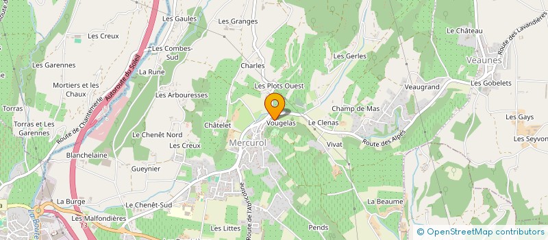 localisation de l'entreprise MADAME STEPHANIE RAMOS  MERCUROL-VEAUNES