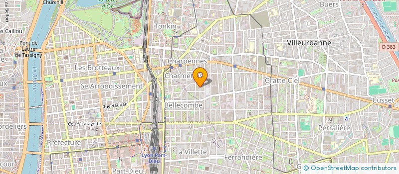 localisation de l'entreprise MADAME STEPHANIE RAUQUETTE  VILLEURBANNE