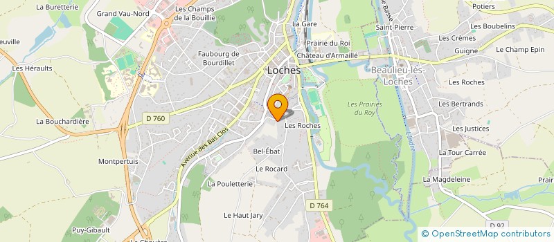 localisation de l'entreprise MADAME STEPHANIE RAUST  LOCHES