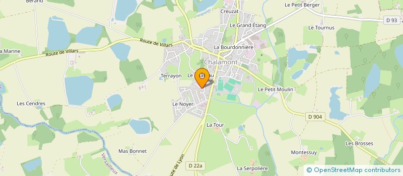localisation de l'entreprise MADAME STEPHANIE RAY  CHALAMONT