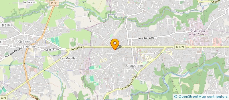 localisation de l'entreprise MADAME STEPHANIE REGIS  CRAPONNE