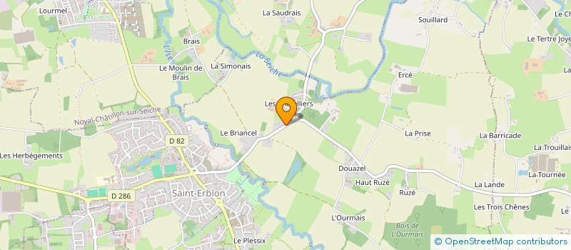 localisation de l'entreprise MADAME STEPHANIE RENAULT à SAINT-ERBLON