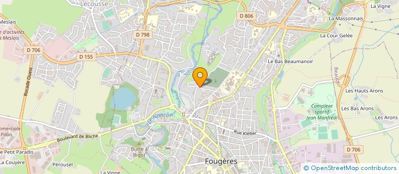 localisation de l'entreprise MADAME STEPHANIE RENAULT  FOUGERES