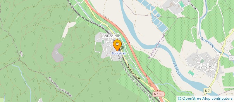 localisation de l'entreprise MADAME STEPHANIE REYNAUD  BOUCOIRAN-ET-NOZIERES