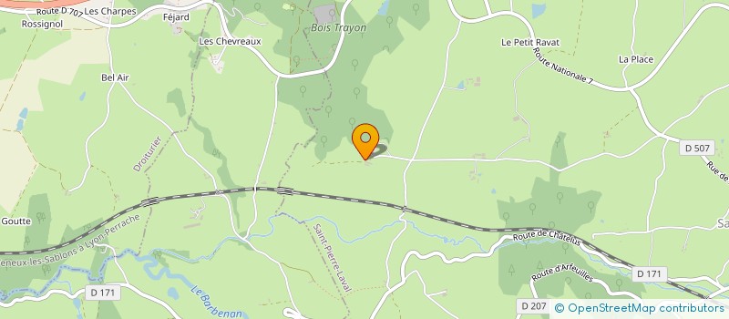 localisation de l'entreprise MADAME STEPHANIE RICARD  SAINT-PIERRE-LAVAL