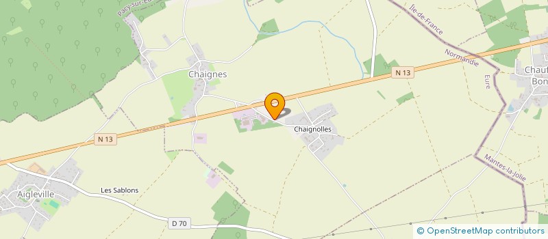 localisation de l'entreprise MADAME STEPHANIE ROBIN  CHAIGNES