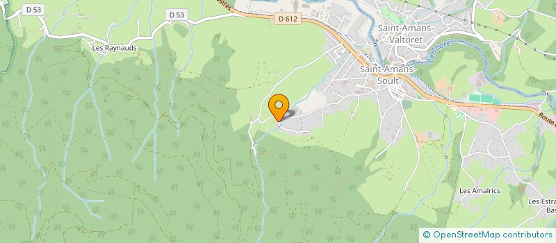 localisation de l'entreprise MADAME STEPHANIE ROCES-FERNANDEZ  SAINT-AMANS-SOULT