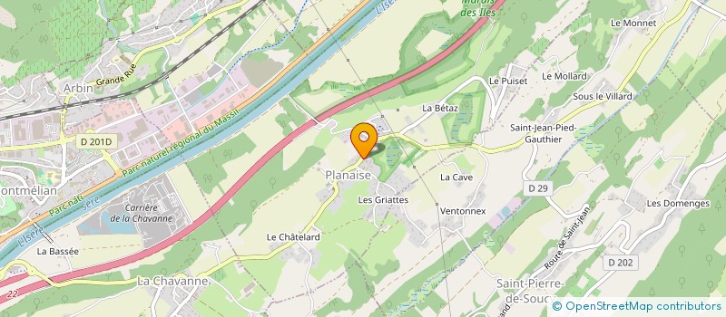 localisation de l'entreprise MADAME STEPHANIE ROCHE  PLANAISE