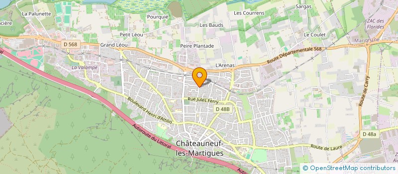 localisation de l'entreprise MADAME STEPHANIE ROCHE  CHATEAUNEUF-LES-MARTIGUES