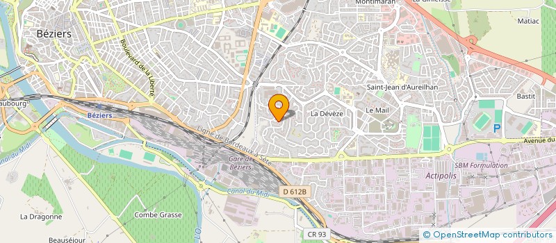 localisation de l'entreprise MADAME STEPHANIE ROCHEFORT  BEZIERS