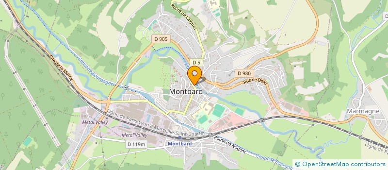 localisation de l'entreprise MADAME STEPHANIE ROGER  MONTBARD