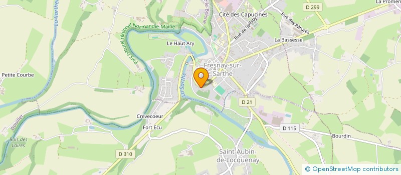 localisation de l'entreprise MADAME STEPHANIE ROSSEL  FRESNAY-SUR-SARTHE