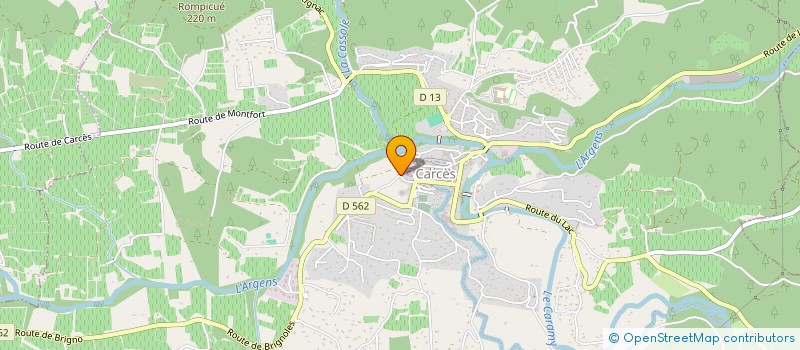 localisation de l'entreprise MADAME STEPHANIE ROSSINI  CARCES