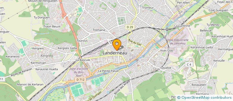 localisation de l'entreprise MADAME STEPHANIE ROUE à LANDERNEAU