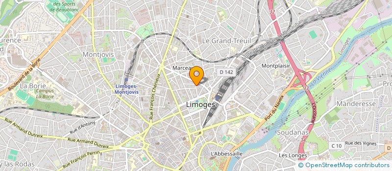 localisation de l'entreprise MADAME STEPHANIE ROUGIER à LIMOGES