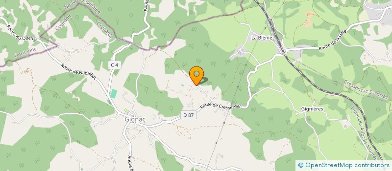 localisation de l'entreprise MADAME STEPHANIE ROUQUETTE  GIGNAC