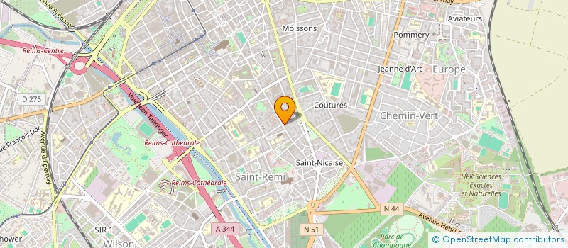 localisation de l'entreprise MADAME STEPHANIE ROUSSEL  REIMS