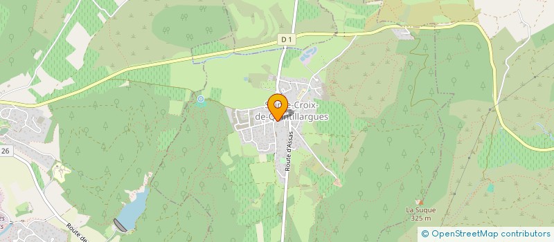 localisation de l'entreprise MADAME STEPHANIE ROUSSEL  SAINTE-CROIX-DE-QUINTILLARGUES