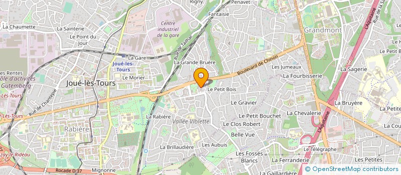 localisation de l'entreprise MADAME STEPHANIE ROY  JOUE LES TOURS