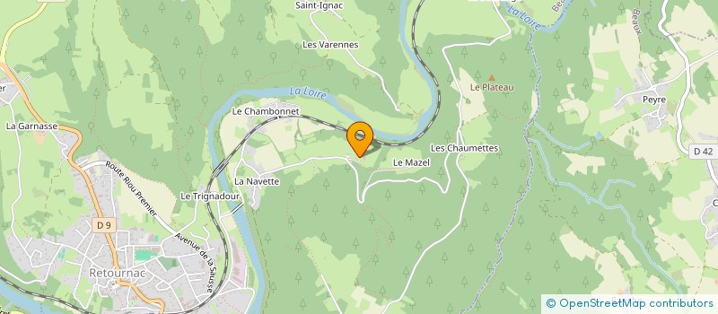 localisation de l'entreprise MADAME STEPHANIE ROY  RETOURNAC