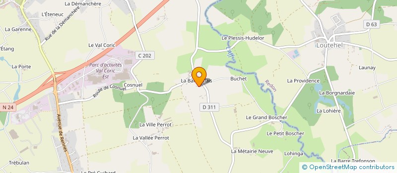 localisation de l'entreprise MADAME STEPHANIE RUAULT  MONTENEUF