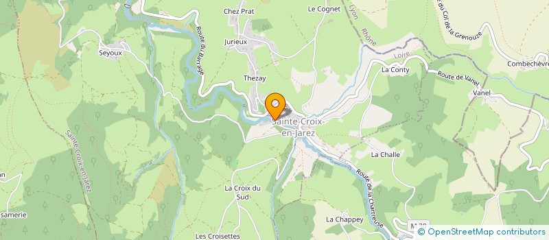 localisation de l'entreprise MADAME STEPHANIE RUE  SAINTE-CROIX-EN-JAREZ