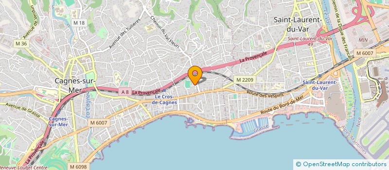 localisation de l'entreprise MADAME STEPHANIE SANCHEZ à CAGNES SUR MER