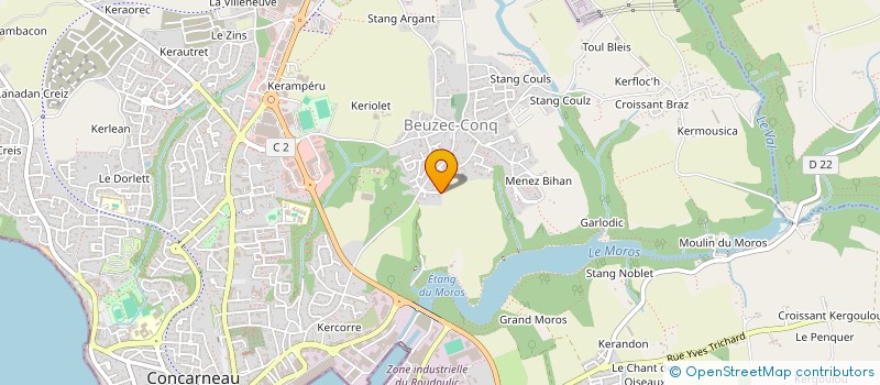 localisation de l'entreprise MADAME STEPHANIE SELLIN  CONCARNEAU