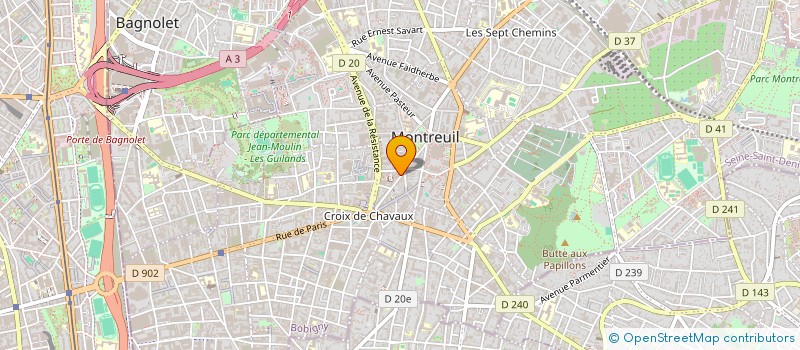 localisation de l'entreprise MADAME STEPHANIE SEMBLANET à MONTREUIL