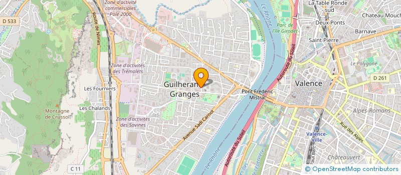 localisation de l'entreprise MADAME STEPHANIE SIFFLET  GUILHERAND-GRANGES