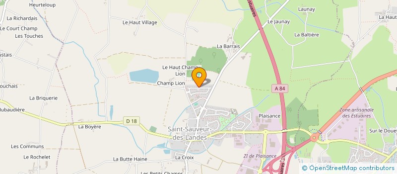 localisation de l'entreprise MADAME STEPHANIE SIMON à SAINT-SAUVEUR-DES-LANDES