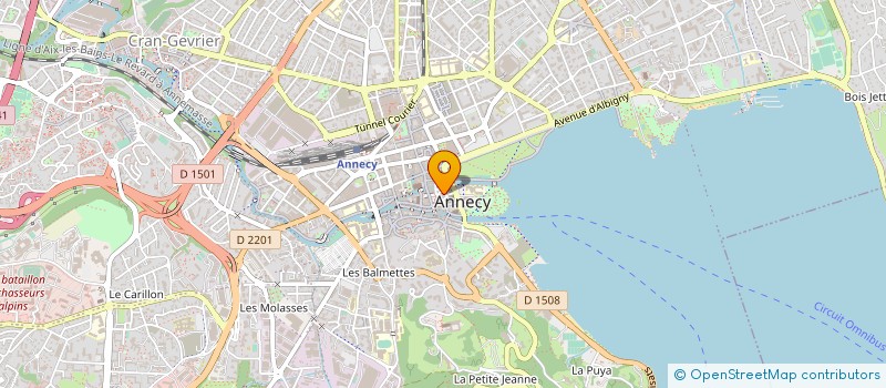 localisation de l'entreprise MADAME STEPHANIE TESTEVUIDE  MENTHON-SAINT-BERNARD