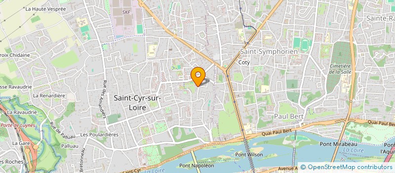 localisation de l'entreprise MADAME STEPHANIE TEYSSIER  SAINT CYR SUR LOIRE