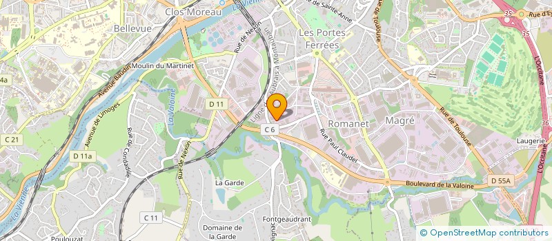 localisation de l'entreprise MADAME STEPHANIE THEISS à LIMOGES