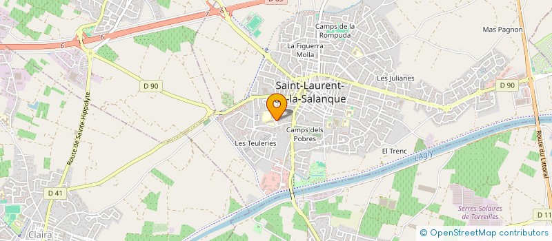 localisation de l'entreprise MADAME STEPHANIE THEVENOT  SAINT-LAURENT-DE-LA-SALANQUE