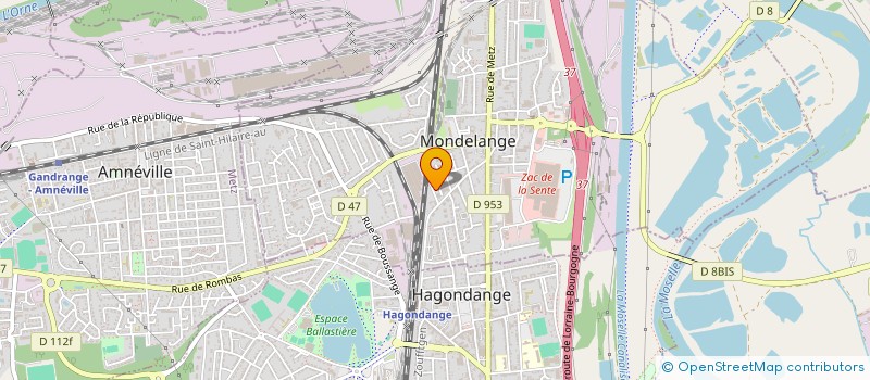 localisation de l'entreprise MADAME STEPHANIE THYRION  MONDELANGE