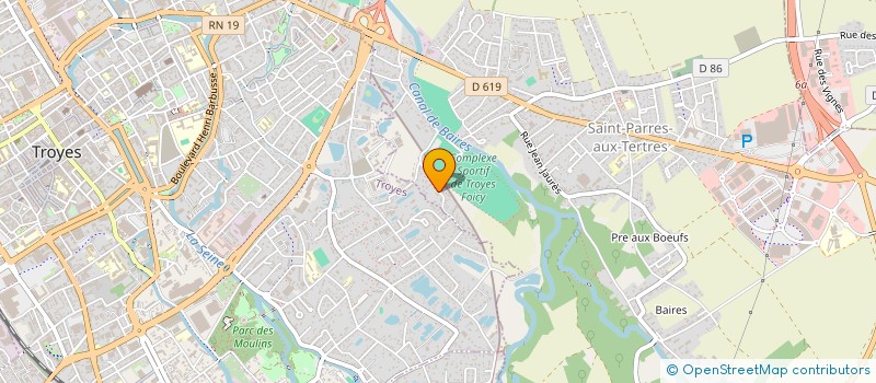 localisation de l'entreprise MADAME STEPHANIE TIERRIE  SAINT-PARRES-AUX-TERTRES