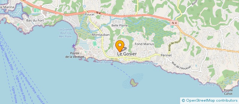 localisation de l'entreprise MADAME STEPHANIE TOUPIN  LE GOSIER