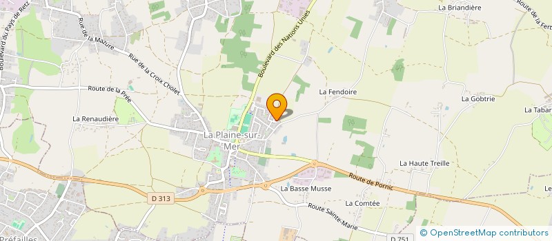 localisation de l'entreprise MADAME STEPHANIE TREDANIEL à LA PLAINE-SUR-MER