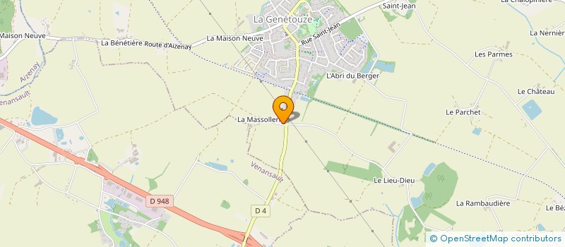 localisation de l'entreprise MADAME STEPHANIE TRICHET  LA GENETOUZE