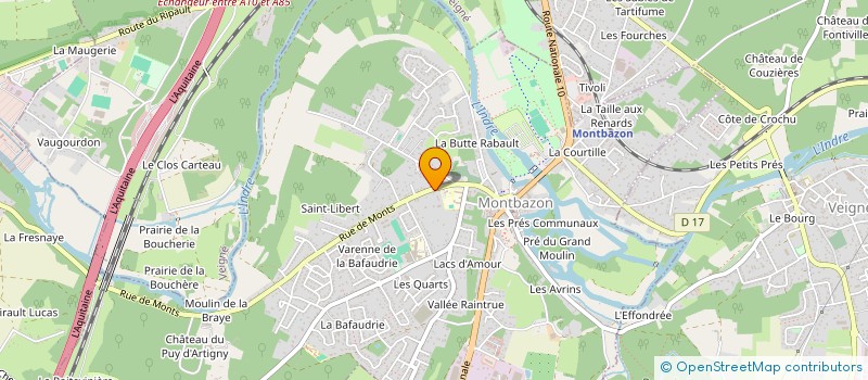 localisation de l'entreprise MADAME STEPHANIE TRILLON  MONTBAZON