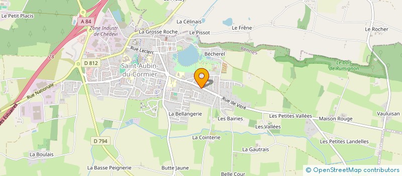 localisation de l'entreprise MADAME STEPHANIE TROUVE à SAINT-AUBIN-DU-CORMIER