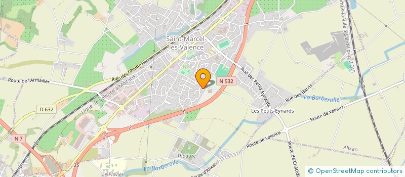 localisation de l'entreprise MADAME STEPHANIE VACHON à SAINT-MARCEL-LES-VALENCE
