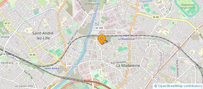 localisation de l'entreprise MADAME STEPHANIE VADROT à LA MADELEINE