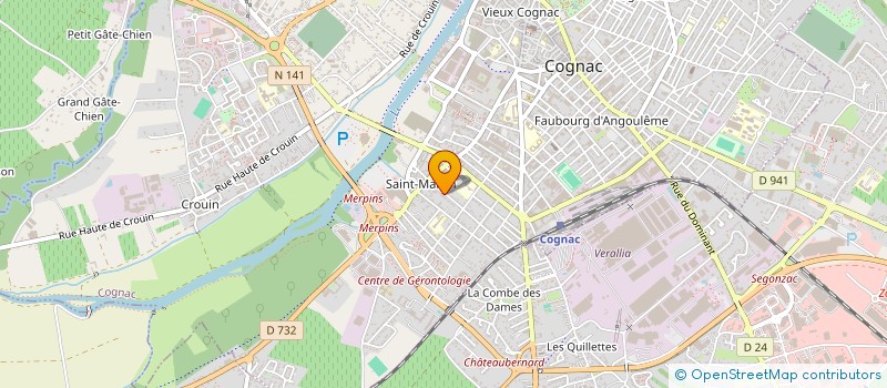 localisation de l'entreprise MADAME STEPHANIE VAILLANT à COGNAC