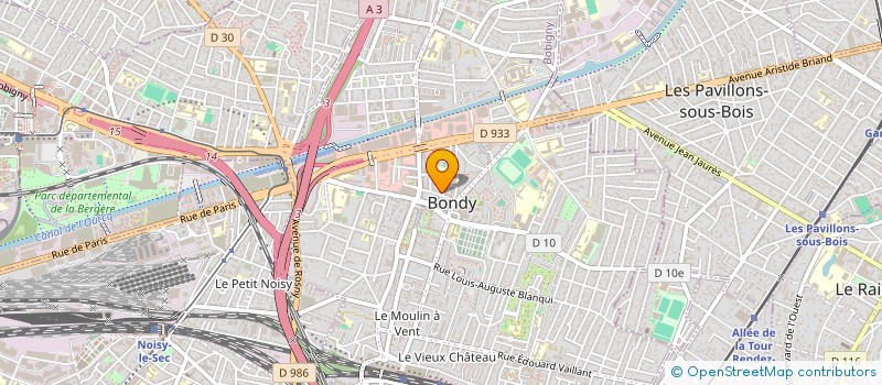 localisation de l'entreprise MADAME STEPHANIE VALLADE  BONDY