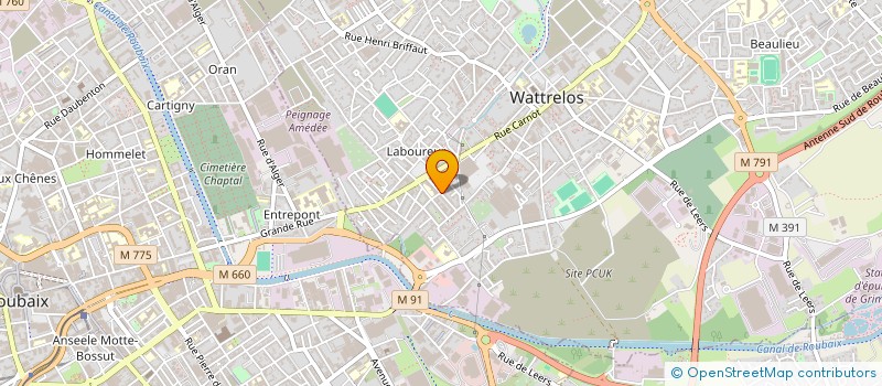 localisation de l'entreprise MADAME STEPHANIE VAN DE WIELE à WATTRELOS