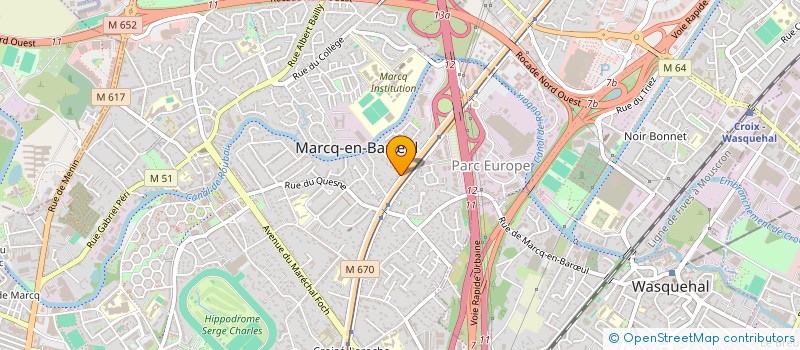 localisation de l'entreprise MADAME STEPHANIE VANBAELINGHEM à MARCQ-EN-BARŒUL